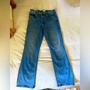 MOTHER Straight Leg Jeans, Size 28